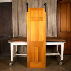 #44204 - 24x76&nbsp;Salvaged&nbsp;Vintage&nbsp;6&nbsp;Panel&nbsp;Interior&nbsp;Door&nbsp;image