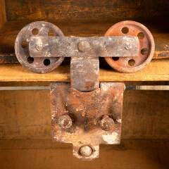 #44521 - Antique&nbsp;Cast&nbsp;Iron&nbsp;Barn&nbsp;Door&nbsp;Trolley&nbsp;Hardware&nbsp;image