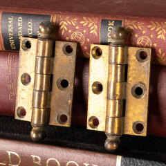 #44554 - Small&nbsp;Antique&nbsp;Brass&nbsp;Corbin&nbsp;Cabinet&nbsp;Hinges&nbsp;image