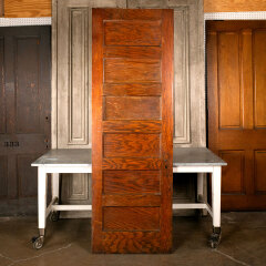 #44708 - 30x89&nbsp;Antique&nbsp;Oak&nbsp;6&nbsp;Panel&nbsp;Interior&nbsp;Door&nbsp;image