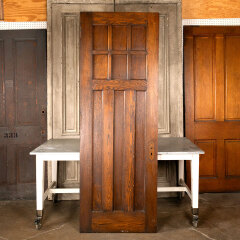 #44849 - 32x90&nbsp;Antique&nbsp;3&nbsp;Panel&nbsp;Oak&nbsp;Interior&nbsp;Door&nbsp;image