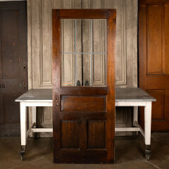 #45314 - 32x78&nbsp;Antique&nbsp;Leaded&nbsp;Glass&nbsp;Entry&nbsp;Door&nbsp;image