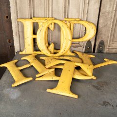 #45328 - Salvaged&nbsp;Antique&nbsp;Metal&nbsp;Building&nbsp;Sign&nbsp;Letters&nbsp;image