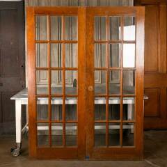 #45562 - 60x79&nbsp;Antique&nbsp;Pine&nbsp;15&nbsp;Lite&nbsp;French&nbsp;Doors&nbsp;image