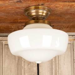 #45770 - Antique&nbsp;Schoolhouse&nbsp;Globe&nbsp;Light&nbsp;Fixture&nbsp;image