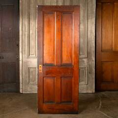 #45800 - 30x77&nbsp;Antique&nbsp;4&nbsp;Panel&nbsp;Wood&nbsp;Interior&nbsp;Door&nbsp;image