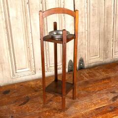 #45806 - Antique&nbsp;Wood&nbsp;Smoking&nbsp;Ashtray&nbsp;Stand&nbsp;image