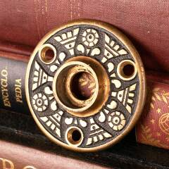 #45837 - Antique&nbsp;Eastlake&nbsp;Bronze&nbsp;Doorknob&nbsp;Rosette&nbsp;image