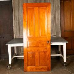 #45860 - 31x78&nbsp;Antique&nbsp;5&nbsp;Panel&nbsp;Wood&nbsp;Interior&nbsp;Door&nbsp;image