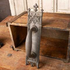 #46088 - Antique&nbsp;Cast&nbsp;Iron&nbsp;Gothic&nbsp;Door&nbsp;Handle&nbsp;image