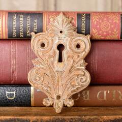 #46099 - Antique&nbsp;Ornate&nbsp;Bronze&nbsp;Keyhole&nbsp;Escutcheon&nbsp;image