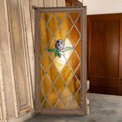 #46499 - Leaded&nbsp;Stained&nbsp;Glass&nbsp;Metal&nbsp;Casement&nbsp;Window&nbsp;image