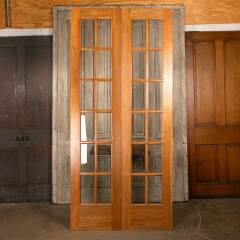 #46524 - 44x96&nbsp;Salvaged&nbsp;6&nbsp;Lite&nbsp;Interior&nbsp;French&nbsp;Doors&nbsp;image