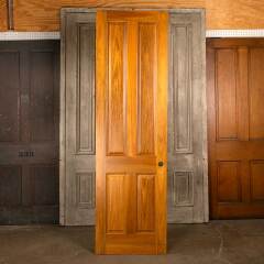#46529 - 28x96&nbsp;Salvaged&nbsp;Interior&nbsp;4&nbsp;Panel&nbsp;Wood&nbsp;Door&nbsp;image