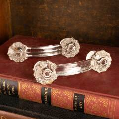 #46546 - Antique&nbsp;Pressed&nbsp;Glass&nbsp;Drawer&nbsp;Pull&nbsp;Handles&nbsp;image