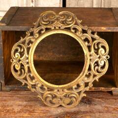 #46670 - Antique&nbsp;Brass&nbsp;Ornate&nbsp;Filigree&nbsp;Frame&nbsp;Surround&nbsp;image