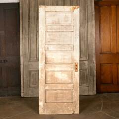 #46837 - 30x81&nbsp;Salvaged&nbsp;Antique&nbsp;5&nbsp;Panel&nbsp;Interior&nbsp;Door&nbsp;image