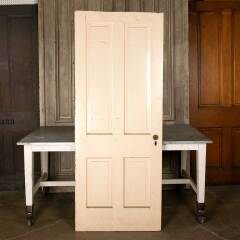 #46841 - 32x80&nbsp;Antique&nbsp;4&nbsp;Panel&nbsp;Wood&nbsp;Interior&nbsp;Door&nbsp;image