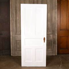#47012 - 30x75&nbsp;Antique&nbsp;5&nbsp;Panel&nbsp;Wood&nbsp;Interior&nbsp;Door&nbsp;image