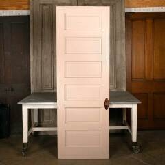 #47086 - 30x88&nbsp;Antique&nbsp;6&nbsp;Panel&nbsp;Wood&nbsp;Interior&nbsp;Door&nbsp;image
