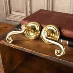 #47111 - Salvaged&nbsp;Polished&nbsp;Brass&nbsp;Dummy&nbsp;Handles&nbsp;image