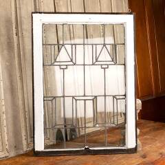 #47290 - Salvaged&nbsp;Antique&nbsp;Leaded&nbsp;Glass&nbsp;Window&nbsp;Sash&nbsp;image
