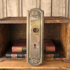 #47462 - Antique&nbsp;Brass&nbsp;Entry&nbsp;Door&nbsp;Backplate&nbsp;Hardware&nbsp;image