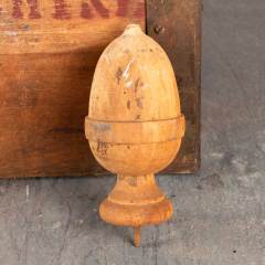 #47567 - Salvaged&nbsp;Antique&nbsp;Turned&nbsp;Wood&nbsp;Acorn&nbsp;Finial&nbsp;image