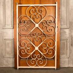 #47737 - Salvaged&nbsp;Vintage&nbsp;Wrought&nbsp;Iron&nbsp;Window&nbsp;Panel&nbsp;image