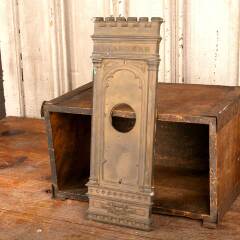 #47830 - Antique&nbsp;Cast&nbsp;Brass&nbsp;Gothic&nbsp;Sconce&nbsp;Backplate&nbsp;image