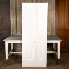#47961 - 30x77&nbsp;Antique&nbsp;4&nbsp;Panel&nbsp;Wood&nbsp;Interior&nbsp;Door&nbsp;image
