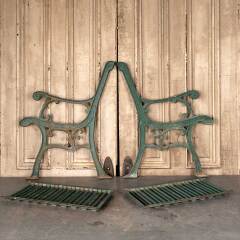#48078 - Salvaged&nbsp;Cast&nbsp;Iron&nbsp;Garden&nbsp;Park&nbsp;Bench&nbsp;Ends&nbsp;image
