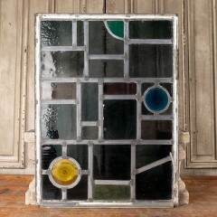 #48129 - 23x31&nbsp;Vintage&nbsp;Stained&nbsp;Glass&nbsp;Window&nbsp;Panel&nbsp;image