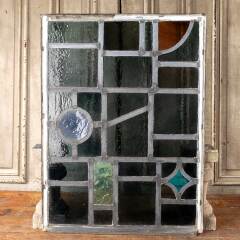#48131 - 23x31&nbsp;Vintage&nbsp;Stained&nbsp;Glass&nbsp;Window&nbsp;Panel&nbsp;image
