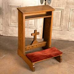 #48161 - Antique&nbsp;Oak&nbsp;Church&nbsp;Kneeler&nbsp;Prayer&nbsp;Bench&nbsp;image