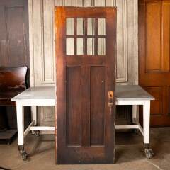 #48168 - 30x78&nbsp;Antique&nbsp;Arts&nbsp;&&nbsp;Crafts&nbsp;Wood&nbsp;Entry&nbsp;Door&nbsp;image