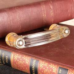 #48435 - Vintage&nbsp;Pressed&nbsp;Glass&nbsp;Drawer&nbsp;Pull&nbsp;Handle&nbsp;image