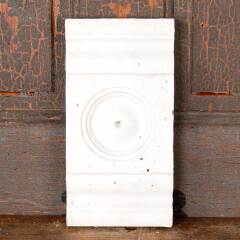 #48547 - Antique&nbsp;Painted&nbsp;Wood&nbsp;Rosette&nbsp;Trim&nbsp;Block&nbsp;image