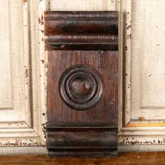 #48551 - Salvaged&nbsp;Antique&nbsp;Wood&nbsp;Rosette&nbsp;Trim&nbsp;Block&nbsp;image