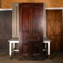#48687 - 40x95&nbsp;Salvaged&nbsp;Antique&nbsp;5&nbsp;Panel&nbsp;Interior&nbsp;Door&nbsp;image