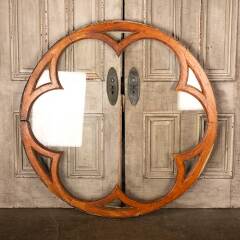 #49175 - Antique&nbsp;Large&nbsp;Round&nbsp;Gothic&nbsp;Rosette&nbsp;Window&nbsp;image