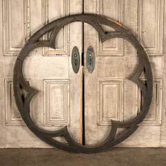 #49176 - Antique&nbsp;Large&nbsp;Round&nbsp;Gothic&nbsp;Rosette&nbsp;Window&nbsp;image