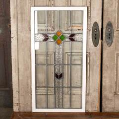 #49353 - Antique&nbsp;Stained&nbsp;Leaded&nbsp;Glass&nbsp;Window&nbsp;image