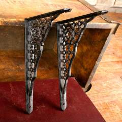 #49560 - Pair&nbsp;of&nbsp;Antique&nbsp;Cast&nbsp;Iron&nbsp;Shelf&nbsp;Brackets&nbsp;image