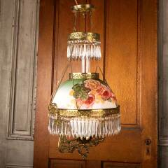 #49591 - Converted&nbsp;Antique&nbsp;Oil&nbsp;Lamp&nbsp;Chandelier&nbsp;image