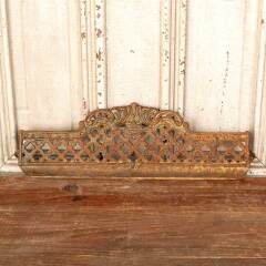 #49634 - Antique&nbsp;Cast&nbsp;Iron&nbsp;Wall&nbsp;Mount&nbsp;Basket&nbsp;Shelf&nbsp;image