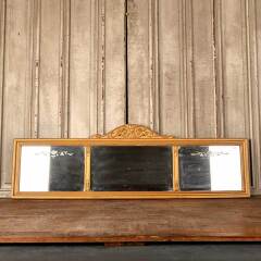 #49654 - Antique&nbsp;3&nbsp;Pane&nbsp;Etched&nbsp;Buffet&nbsp;Mirror&nbsp;image