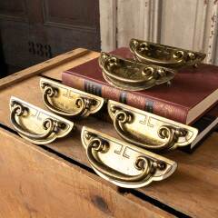 #49677 - Set&nbsp;of&nbsp;6&nbsp;Vintage&nbsp;Furniture&nbsp;Drawer&nbsp;Bail&nbsp;Pulls&nbsp;image