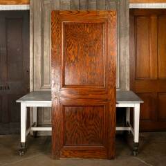 #49906 - 36x83&nbsp;Antique&nbsp;Interior&nbsp;2&nbsp;Panel&nbsp;Oak&nbsp;Door&nbsp;image