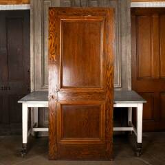 #49908 - 36x84&nbsp;Antique&nbsp;Interior&nbsp;2&nbsp;Panel&nbsp;Oak&nbsp;Door&nbsp;image